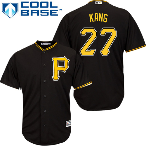 Pirates #27 Jung-ho Kang Black Cool Base Stitched Youth MLB Jersey